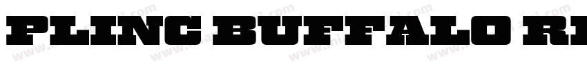 Plinc Buffalo Regular字体转换